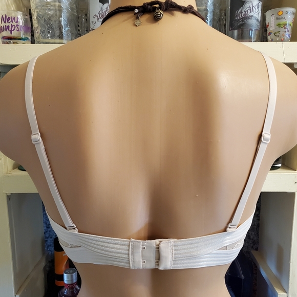 Maidenform Bra 38-B Self Expressions Multiway Pushup Balconette UW Beige NWT - Picture 4 of 9